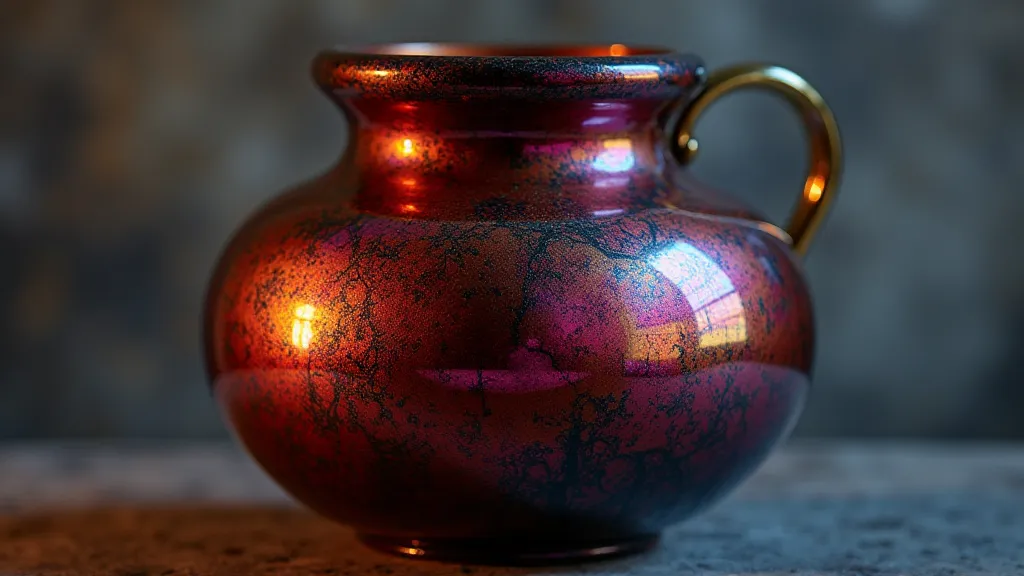 Blackton Carnival Glass Vase