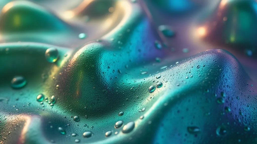 Carnival glass showing iridescent colors