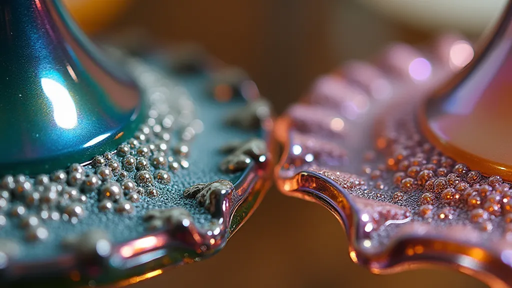 Comparing carnival glass iridescence and quality