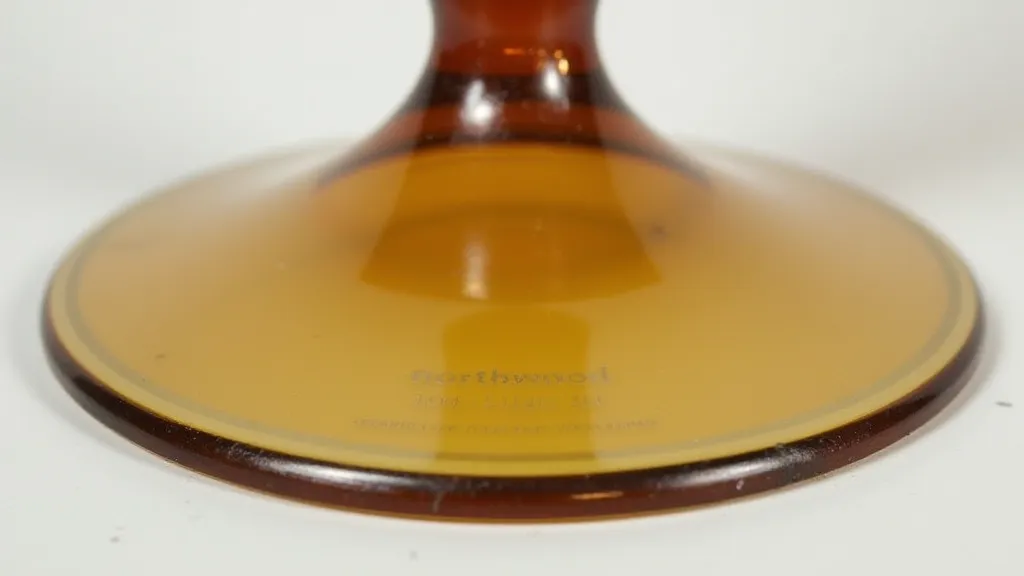 Northwood mark on carnival glass base