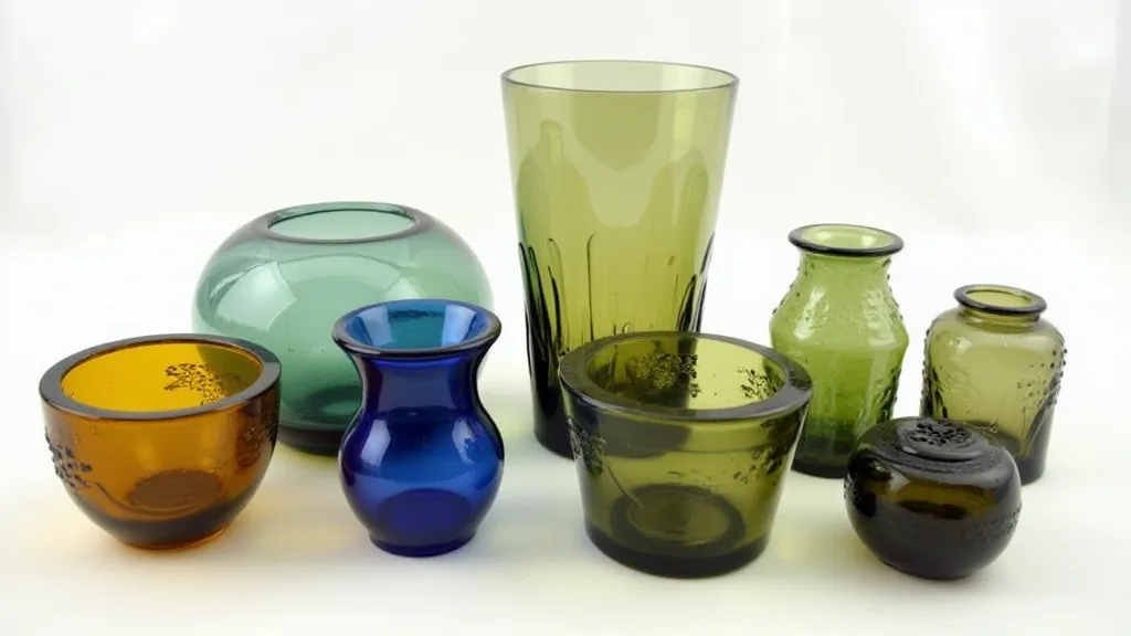 Variety of Whitefriars glass pieces