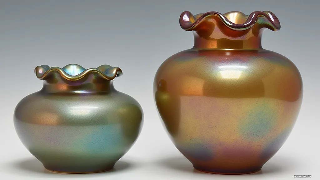 Comparison of Whitefriars and Fenton iridescence